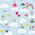 Children's room cartoon non-woven wallpaper